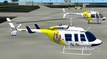 Bell
                  206L Long Ranger painted livery of Michael Carr's ficticious
                  Sea Horse Bay Helicopter Tours of Hawaii.